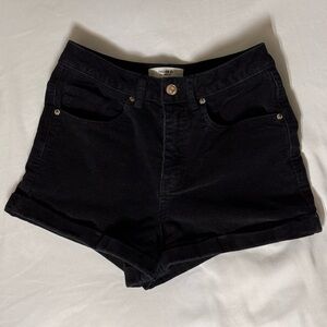 Corduroy high waisted shorts